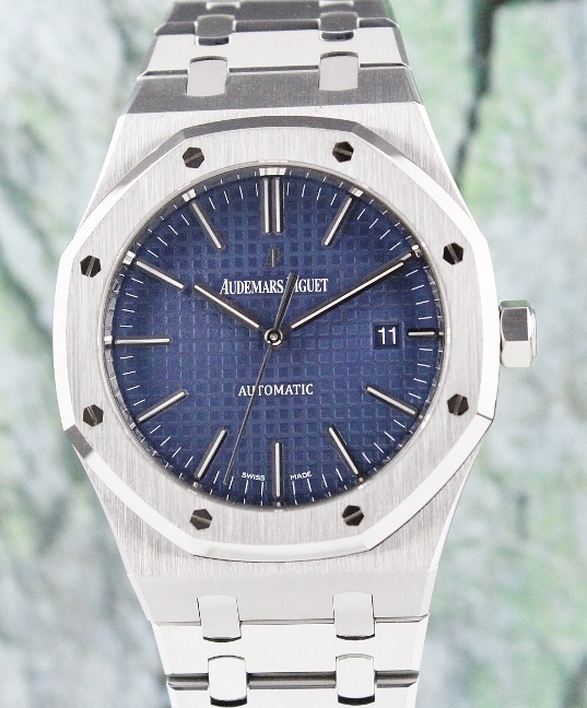 (image for) Unpolished Audemars Piguet Royal Oak Automatic 41mm 15400ST Blue Boutique Edition